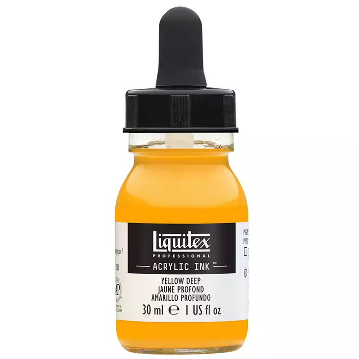 Liquitex Acrylic Ink 295 Yellow deep 30ml - Akryylimusteet - 2047735 - 1