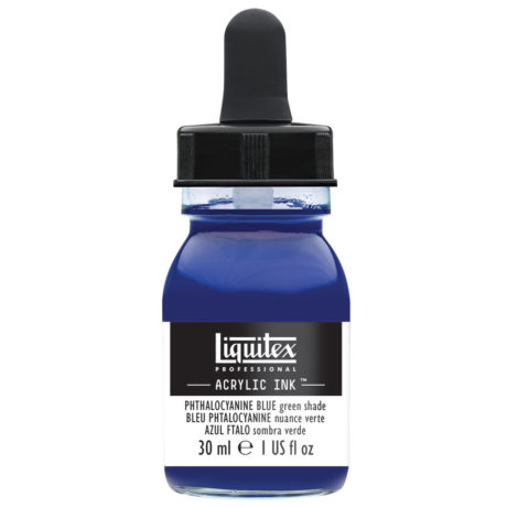 Liquitex Acrylic Ink 316 Phthalocyanine blue (green shade) 30ml - Akryylimusteet - 6975895 - 1