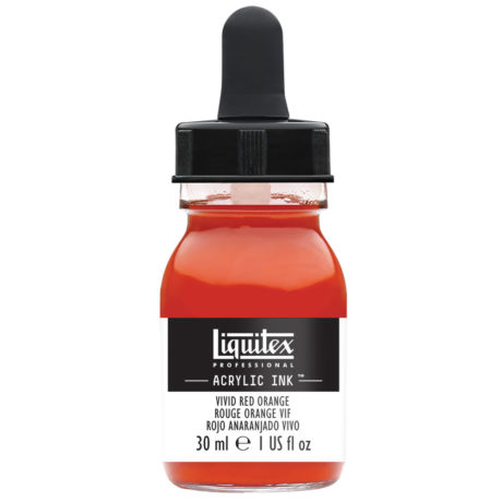 Liquitex Acrylic Ink 620 Vivid red orange 30ml - Akryylimusteet - 6976045 - 1