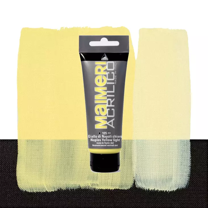 Maimeri Acrilico 105 Naples Yellow Light 75ml - Maimeri Acrilico 75ml - 0916105 - 1