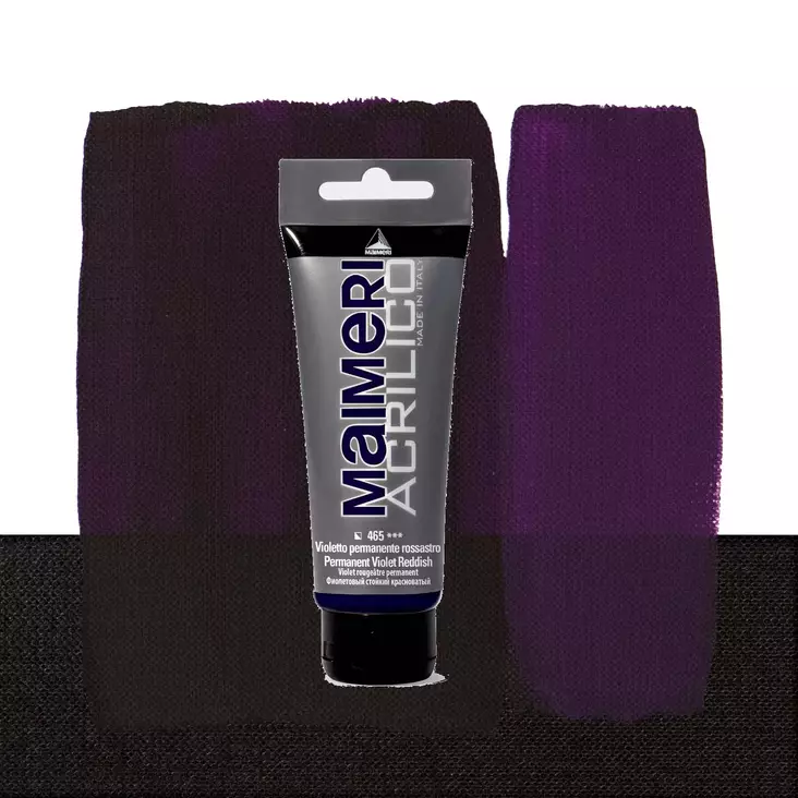 Maimeri Acrilico 465 Permanent Violet Reddish 75ml - Maimeri Acrilico 75ml - 0916465 - 1