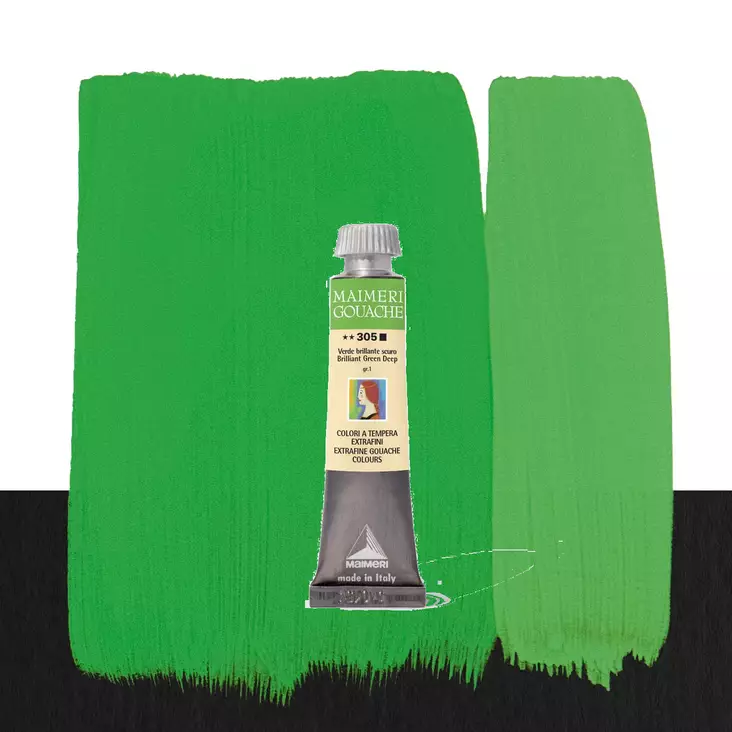 Maimeri Guassi 305 Brilliant Green Deep 20ml - Guassi ja peitevärit - 2002305 - 1