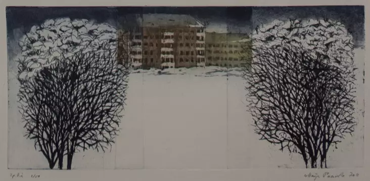 Paavola Maija: Lunta kaupungissa - Pienet vedokset - t7575 - 1