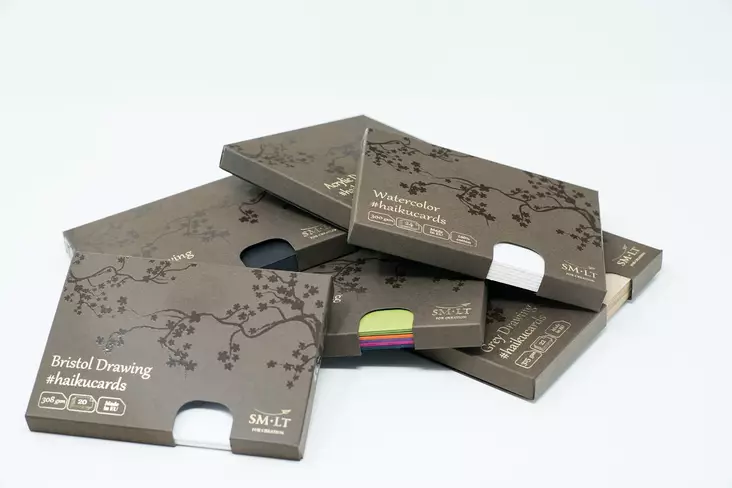 SMLT Haikukortit Akvarelli 147x106mm (24) 300g - Akvarellilehtiöt - 588085 - 1