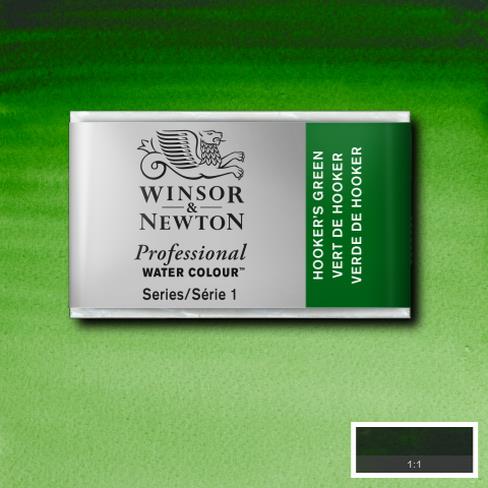 W&N Akvarelliväri 311 Hooker´s green 1/1 - Winsor & Newton akvarellinapit - 575525 - 1
