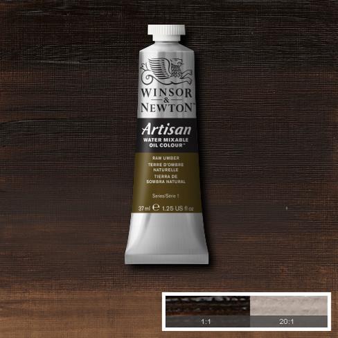 W&N Artisan 554 Raw Umber 37ml - Vesiliukoiset öljyvärit - 514035 - 1