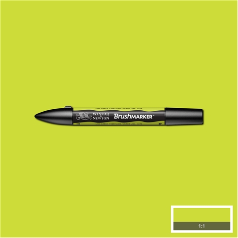 W&N Brushmarker Lime Green - Brushmarker tussit - 5043165 - 1