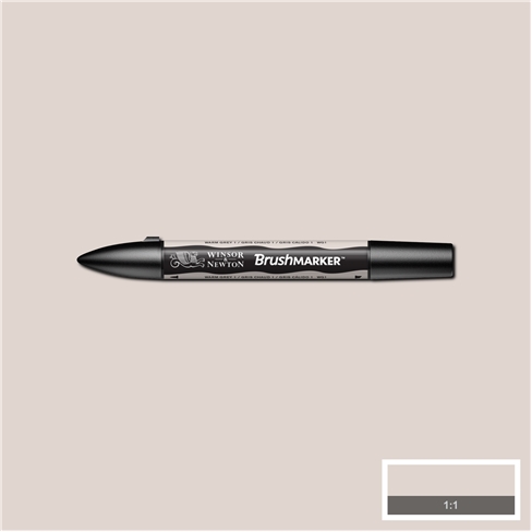 W&N Brushmarker Warm Grey 1 - Brushmarker tussit - 5043035 - 1