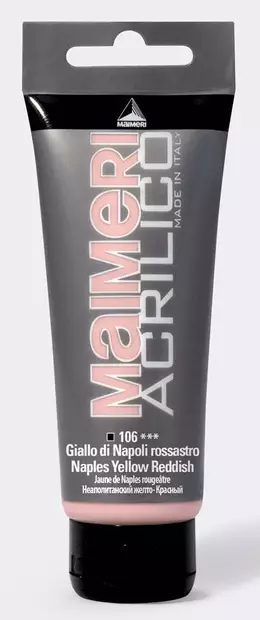 Maimeri Acrilico 106 Naples Yellow Reddish 75ml - Maimeri Acrilico 75ml - 0916106 - 2