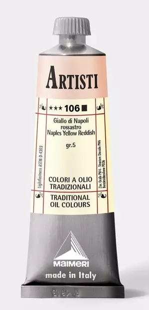 Maimeri Artisti 106 Naples Yellow Reddish 60ml - Maimeri Artisti 60ml ja 200ml - 0106106 - 2