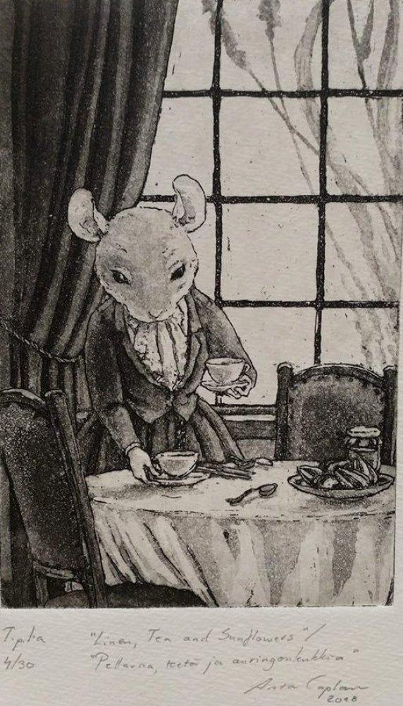 Caplan Asta: Pellavaa, teetä ja auringonkukkia - Pienet vedokset - t10456 - 1