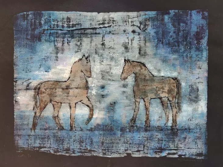 Haltsonen Pirjo: Hevoset - Keskisuuret vedokset - T6986 - 1