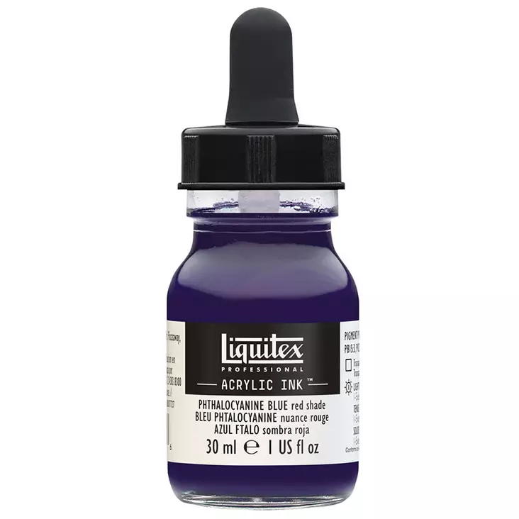 Liquitex Acrylic Ink 314 Phthalocyanine blue red shade 30ml - Akryylimusteet - 2047636 - 1