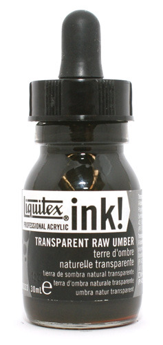 Liquitex Acrylic Ink 333 Transparent Raw Umber 30ml - Akryylimusteet - 6975956 - 1