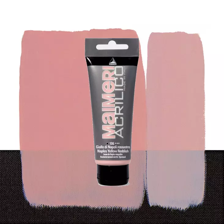 Maimeri Acrilico 106 Naples Yellow Reddish 200ml - Maimeri Acrilico 200ml - 0924106 - 1