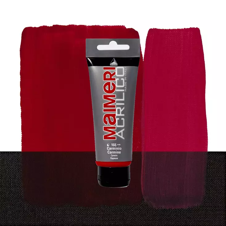 Maimeri Acrilico 166 Carmine 75ml - Maimeri Acrilico 75ml - 0916166 - 1
