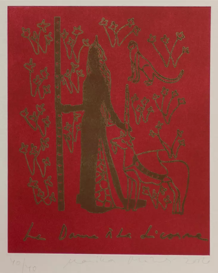 Mäkelä Marika: Neito ja yksisarvinen - Pienet vedokset - t5646 - 1