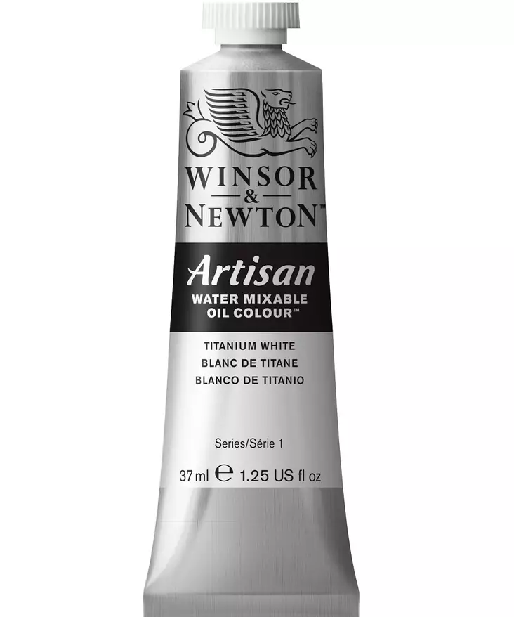 W&N Artisan 644 Titanium White 37ml - Vesiliukoiset öljyvärit - 514036 - 1