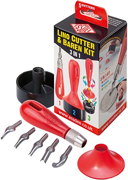 Linokaiverruspakkaus 5 terää+painotyökalu - Linokaivertimet - 7182077 - 1