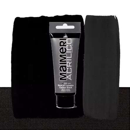 Maimeri Acrilico 537 Carbon Black 75ml - Maimeri Acrilico 75ml - 0916537 - 1