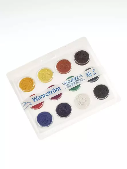 Wennström Vesivärit Täysi muovirasia 12 - Wennström peitevärit - 003580107 - 1
