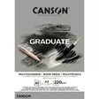 Canson Graduate Mixed Media Grey - Monitekniikka-lehtiöt - 50021137 - 1