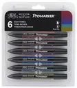 W&N Promarker 6-setti Rich Tones - Promarker tussit - 5043257 - 3