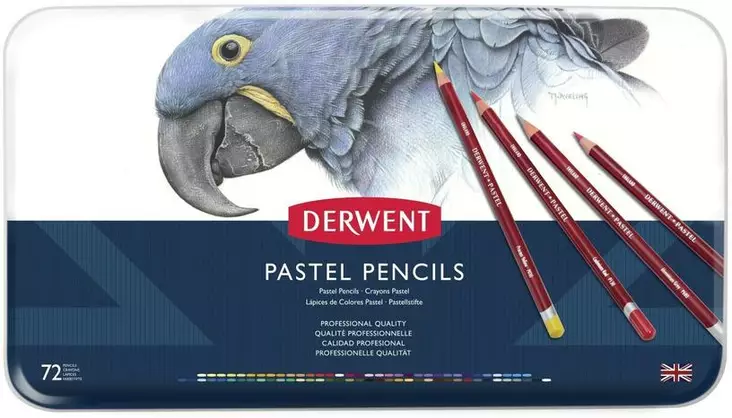 Derwent Pastel Pencils 72 kynää - Pastellikynät - 541477 - 1
