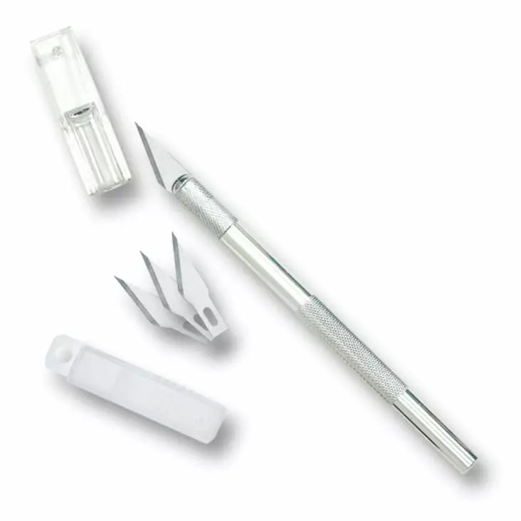 FOLIA Askarteluveitsi + vaihtoterät 3kpl - Teroittimet - 8230017 - 1