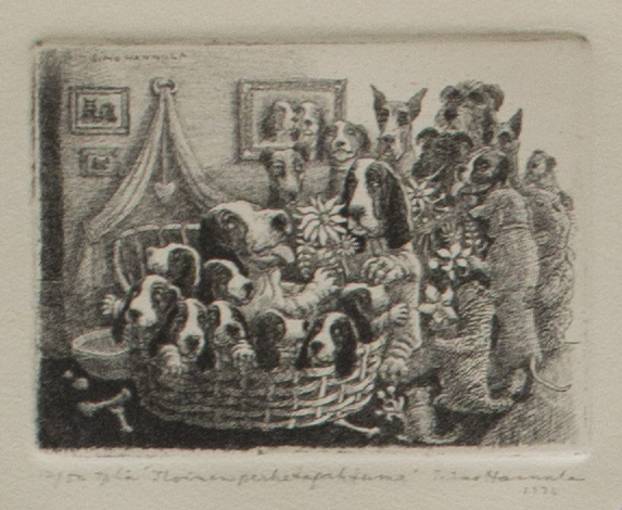 Hannula Simo: Iloinen perhetapahtuma - Pienet vedokset - t9927 - 1