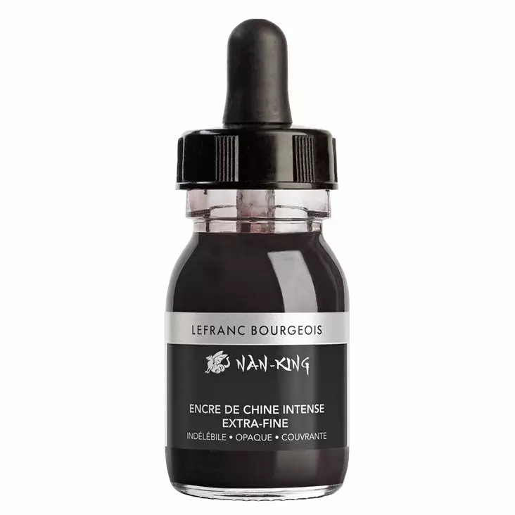 L&B Nan King tussimuste 30ml musta - Kalligrafiamusteet - 545147 - 1