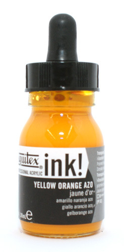 Liquitex Acrylic Ink 414 Yellow Orange azo 30ml - Akryylimusteet - 6975987 - 1