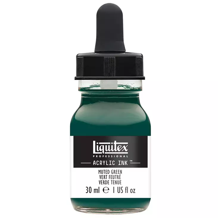 Liquitex Acrylic Ink 501 Green Muted 30ml - Akryylimusteet - 2995517 - 1