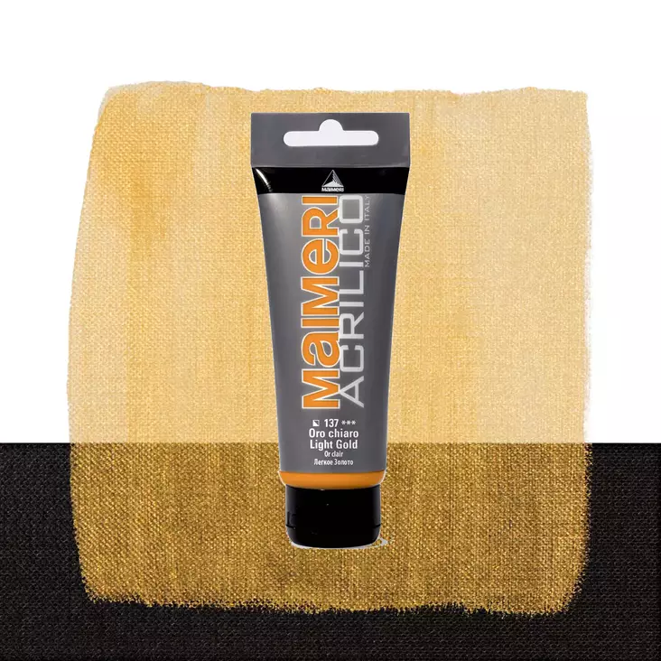 Maimeri Acrilico 137 Light Gold 75ml - Maimeri Acrilico 75ml - 0916137 - 1
