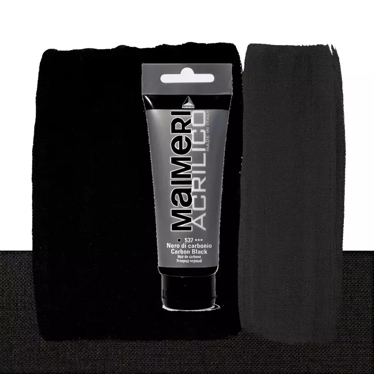 Maimeri Acrilico 537 Carbon Black 75ml - Maimeri Acrilico 75ml - 0916537 - 1