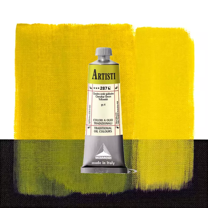 Maimeri Artisti 287 Cinnabar Green Yellowish 60ml - Maimeri Artisti 60ml ja 200ml - 0106287 - 1