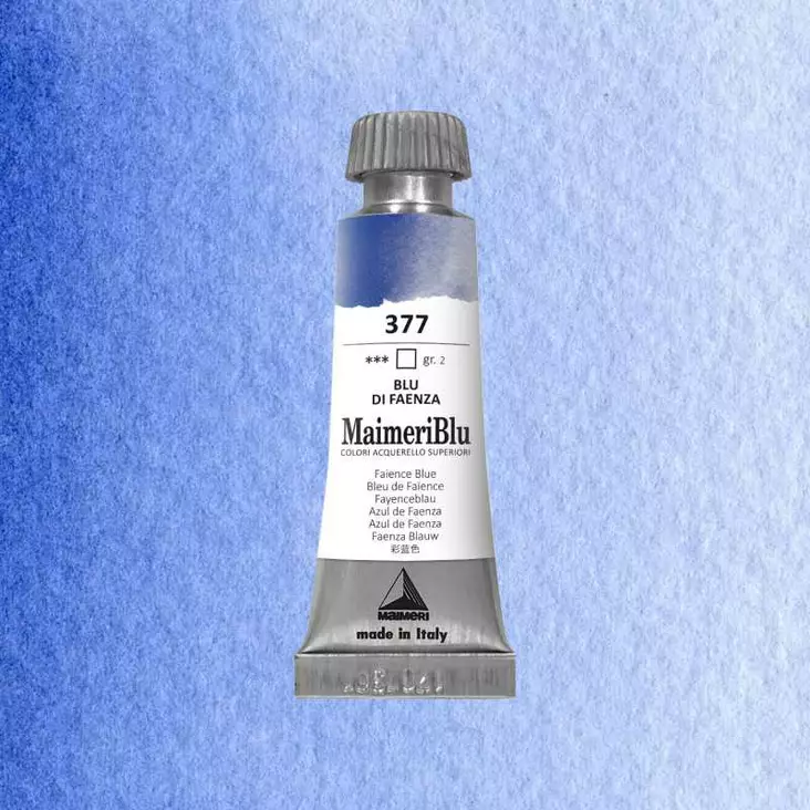 Maimeri Blu Akvarellituubi 377 Faience Blue 12ml - Maimeri Blu - 1609377 - 1
