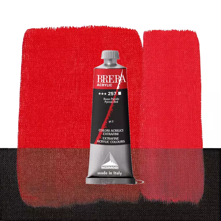 Maimeri Brera 257 Pyrrole Red 60ml - Maimeri Brera 60ml ja 200ml - 0806257 - 1