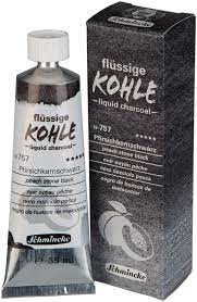 Schmincke Liquid Coal 757 35ml Peach Stone Black - Hiilet ja hiilikynät - 003224957 - 1
