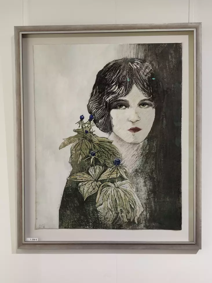 Vainionpää Anniina: Sudenmarja Huom. Kehystetty - Suuret vedokset - t12167 - 1