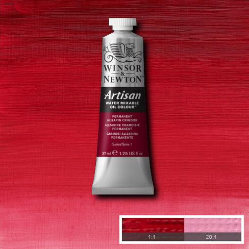 W&N Artisan 468 Permanent Alizarin Crimson 37ml - Vesiliukoiset öljyvärit - 514027 - 1