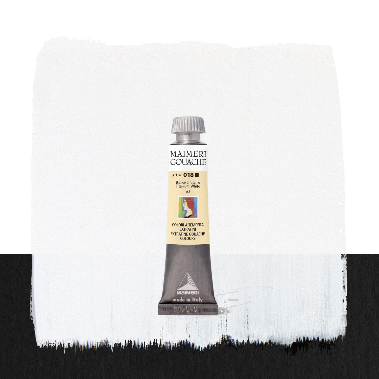 Maimeri 018 Bianco Di Titanio – Colore A Olio In Tubo Da 20 Ml, Alta Qualità Per Artisti