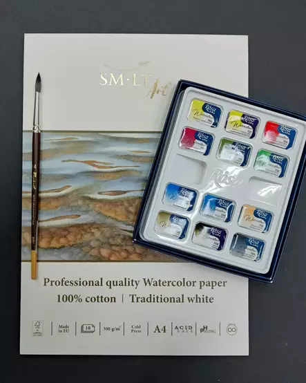 Akvarellimaalaus setti - Paketit by Pekkala - set8 - 1