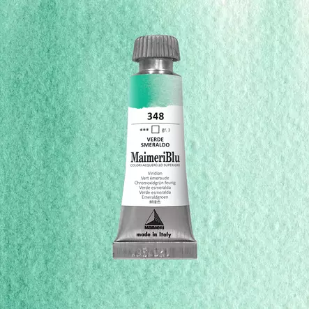 Maimeri Blu Akvarellituubi 348 Viridian - Maimeri Blu - 1609348 - 1