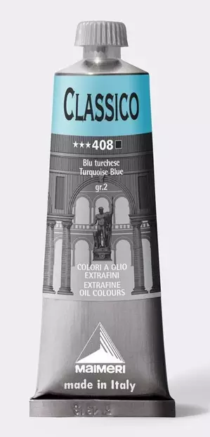 Maimeri Classico 408 Turquoise Blue 60ml - Maimeri Classico 60ml - 0306408 - 2