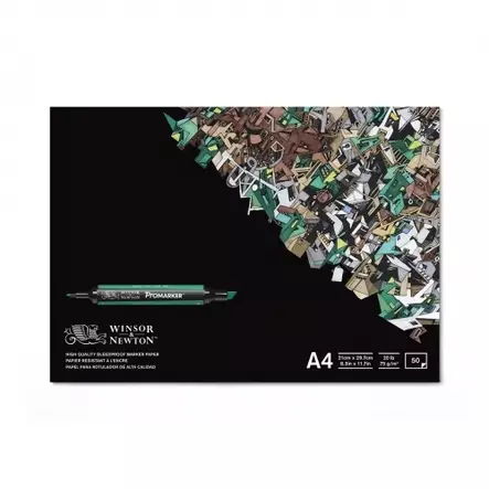 W&N Bleedproof Marker Pad 75g A4 (50) - Tussilehtiöt - 5047378 - 1