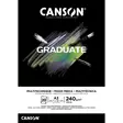 Canson Graduate Mixed Media Black - Monitekniikka-lehtiöt - 50060808 - 1