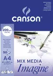 Canson Imagine 200g A4 (50) - Monitekniikka-lehtiöt - 5006008 - 1