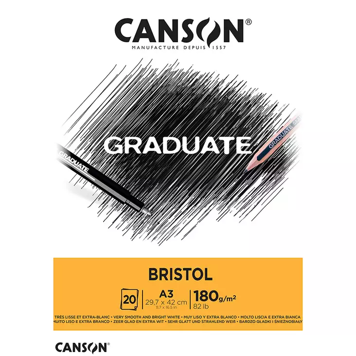 Canson Graduate Bristol - Luonnos- ja piirustuslehtiöt - 50021298 - 1