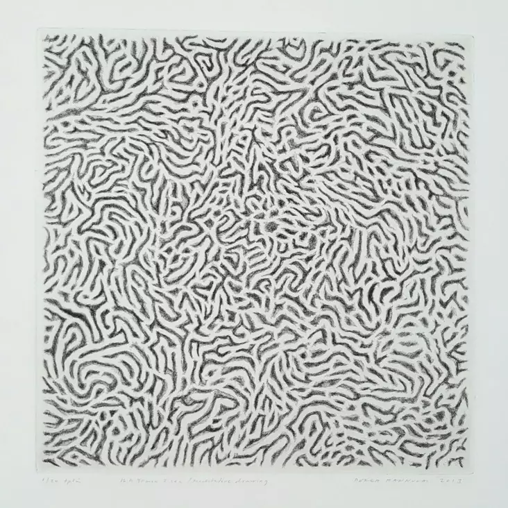 Hannula Pekka: Meditative drawing 16h 40min 2sec - Keskisuuret vedokset - t9958 - 1